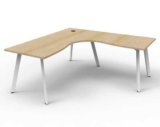 Black Frame - Natural Oak Top